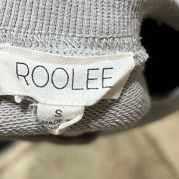 Roolee Smiley Face Gray Sweatshirt size small - Picture 3 of 5